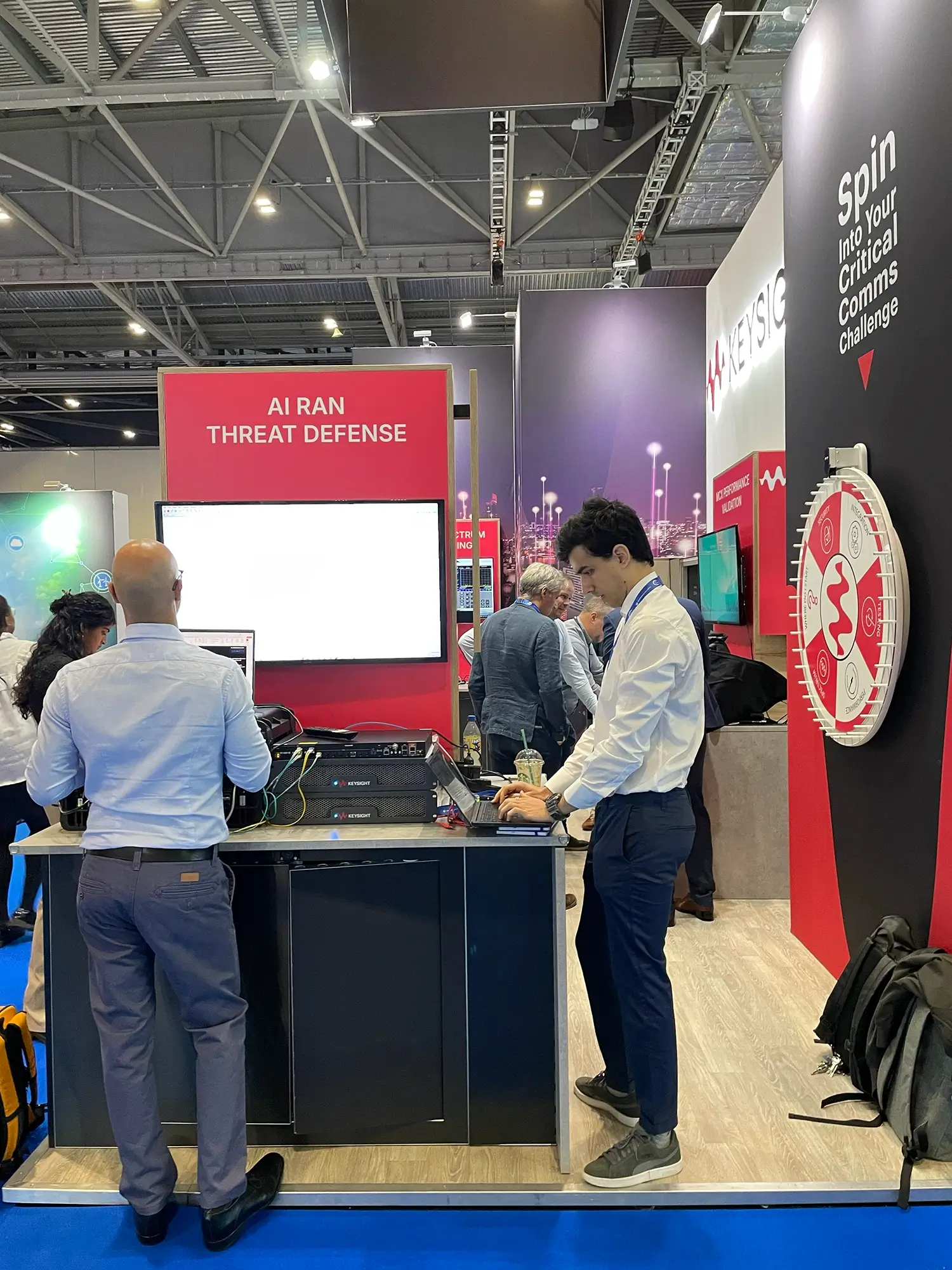 NGCI private 5G security demo setup at Critical Communications World 2026