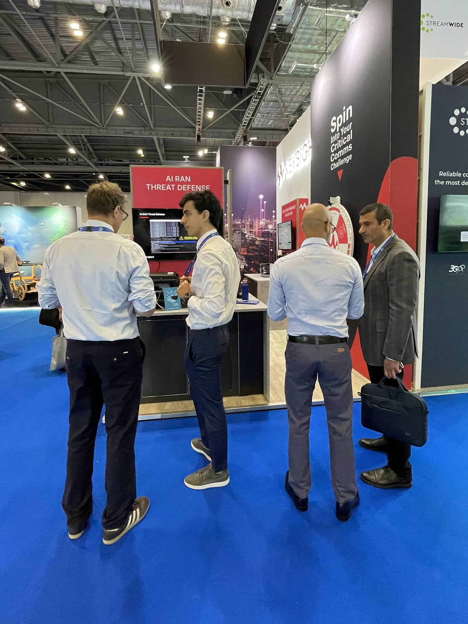 Joint private 5G threat defense demonstration by SMA-RTY and Keysight at booth G40