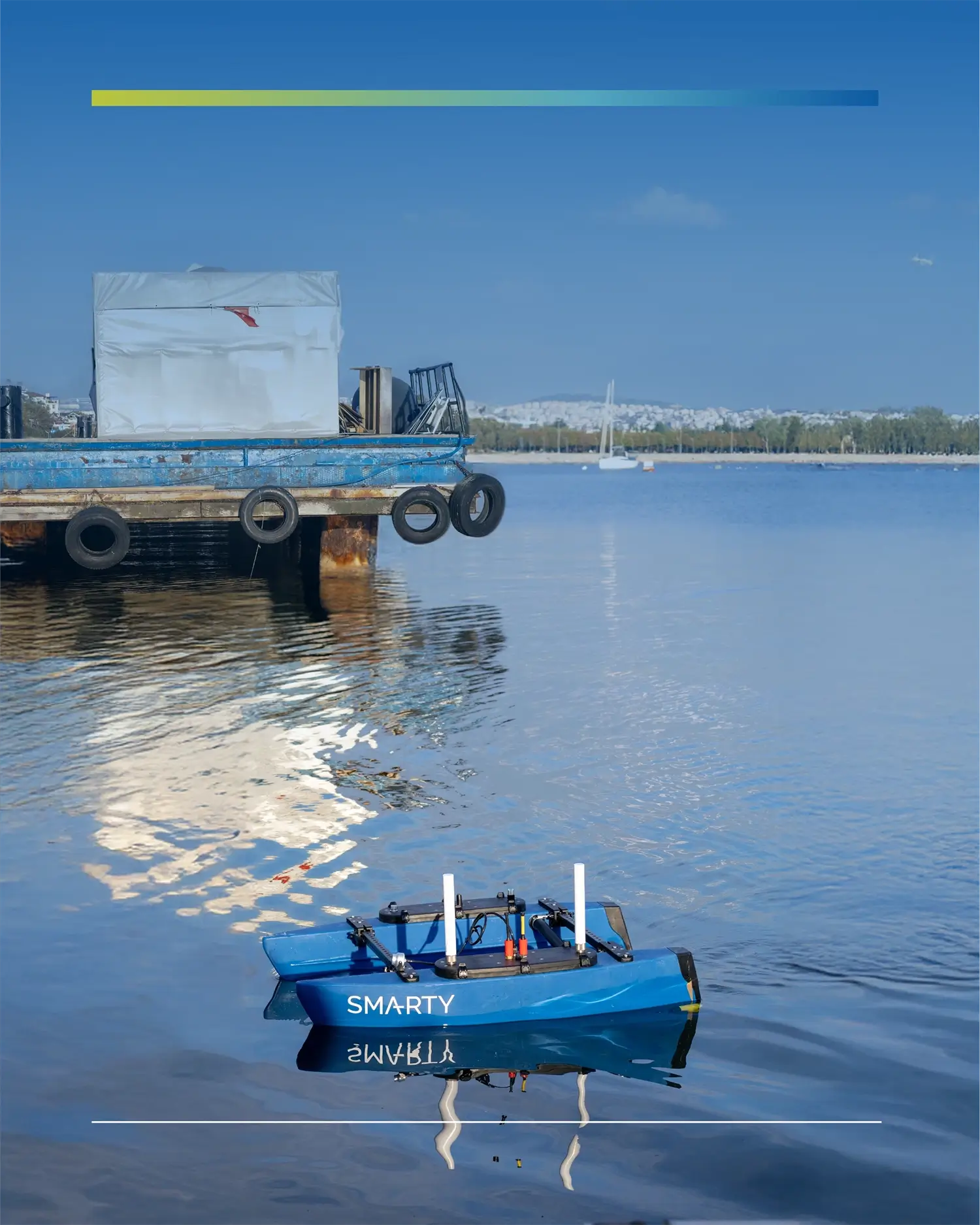 SMA-RTY autonomous surface vehicle used for environmental and security monitoring
